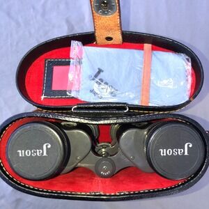 Vintage Jason 7x35 Extra-Fine Quality‎ Binoculars Coated Lenses Japan with Case